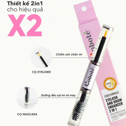 COBOTÉ - Tinh chất dưỡng dài mi & mày 2in1 (10ml)