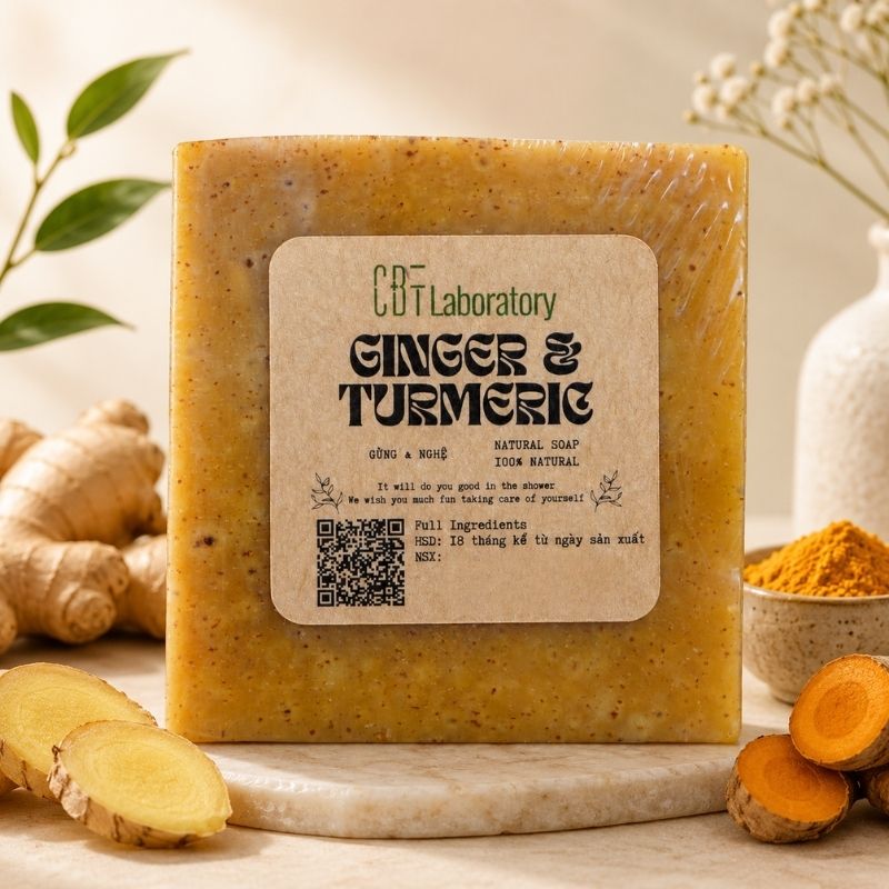 COBOTÉ - Xà phòng cắt gừng nghệ (120g)