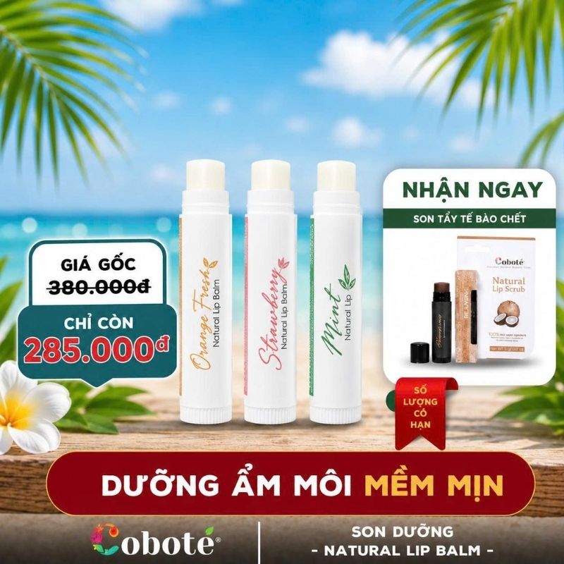 Combo chăm sóc môi toàn diện Coboté
